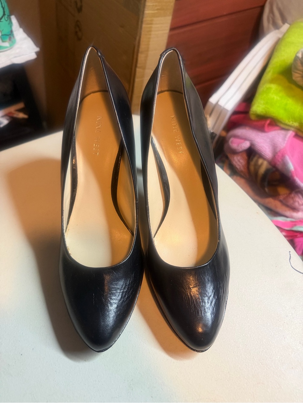 Nine West Classic Black Pointed-Toe Pumps